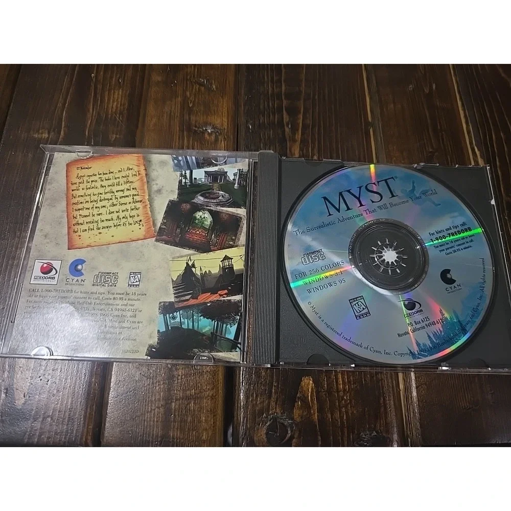 Myst Windows User Manual The Surrealistic Adventure PC Game‎ CD ROM w Insert